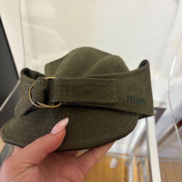 Filson Tin Cloth Wildfowl Hat - Otter Green - Large - Picture 3 of 9